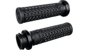 ODI Vans V-Twin Full Waffle Lock-On Grips 1" Black/Black Clamp Indian TBW