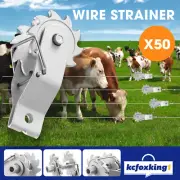 50PCS Fence Strainer Ratchet Fencing Strainers Tensioner Wire Clip Crimping Tool