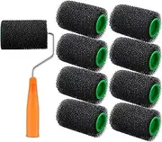 Texture Roller Paint, Rolling Brush Furniture, Long Lasting Textured Tool, Durabled Grip Handle Multisurfaces Use Assorted Size for Deck Bathroom Wall Coating, 10.63 x 3.54 Inches