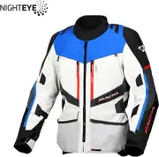 Macna Domane, textile jacket , color: Light Grey/Blue/Black , size: XXL