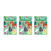 3x Sassi Stickers & Activities Book Kids/Children Learn Play Read The Jungle 3y+
