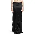 [ANN DEMEULEMEESTER] Eveline Long Bias Skirt in Washed Silk Satin Black