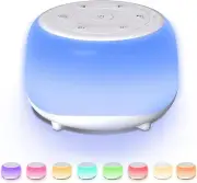 Epzia Portable White Noise Machine Baby with 34 Soothing Natural Sounds Night Li