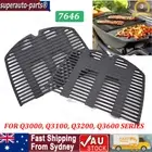 Set of 2 7646 BBQ Half Grill Weber FAMILY Q300/3000 Series Q300 Q320 Q3600 NEW