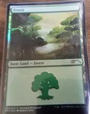 Ixalan Buy A Box Forest Promo Rebecca Guay NM Magic MTG Foil Land