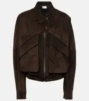 [Magda Butrym] Magda Butrym Suede jacket AU 12 brown