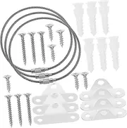JOINPAYA 3 Sets Anti Tip Furniture Straps Furniture Safety Anchors Set Child-Proof Furniture Strap
