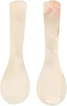 FUNOMOCYA Elegant Spoons Set Pcs Petal Shaped Spoons for Caviar Condiments Ice and Desserts