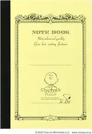 Nippon Note CDP10CB05T Apica Notebook, CD Notebook, Snoopy Charlie Brown, A6, 5 Bundles
