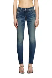 [Diesel] Diesel - Skinny Jeans - 2017 Slandy - Jeans - Woman - Blue 34 Blue