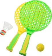 PENIKOKO 1Set Tennis Racket for Tennis Balls Badminton Shuttlecock Soft Balls for Sports Activity Develop Motor Skills Coordination