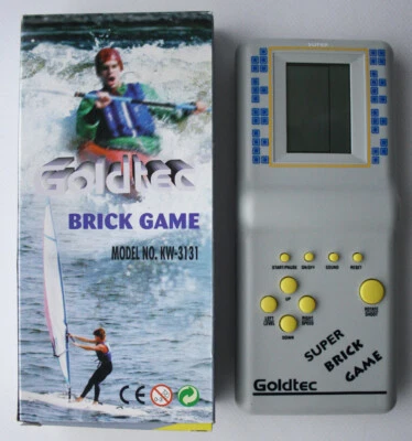 VINTAGE 90'S GOLDTEC SUPER BRICK LCD GAME HANDHELD ELECTRONIC KW 3131 NEW !