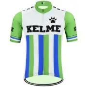 Mens Retro team Kelme Cycling Jersey Bicycle Jersey Cycling Shirt Cycling Tops
