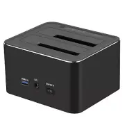 USB 3.0 SATA HDD SSD Docking Station Clone Duplicator 2.5"/3.5" Hard Drive b