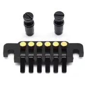 Vintage LP Guitar Bridge Stopbar TP-6 Style 70'S Tailpiece Black for LP/SG/ES