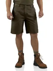 NEW MENS CARHARTT WASHED TWILL DUNGAREE SHORT SIZE 50 10" INSEAM 100245-909
