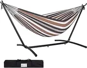 Garden Hammock - Hammock with Stand, 300kg Load Capacity, 320 * 150cm, Suitable for Patio, Outdoor, Parks