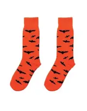 Enesco Izzy and Oliver Halloween Cotton Bats Socks, 1 Pair