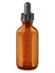 80 Pcs 2 oz [60ml] AMBER Boston Round Glass Bottles Dropper with Graduated Marks