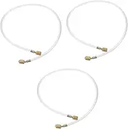 3pcs Air Conditioning Refrigerant Pipe Refrigerant Recharge Pipe Car Refrigerant Recharge Hose Refrigerant Charging Hose Car Supply Refrigerant Filling Tool Copper Golden