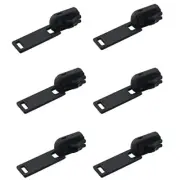 #5 Reversible Zipper Slider 6PCS #5 Molded Black Reversible Fancy Pull Vislon
