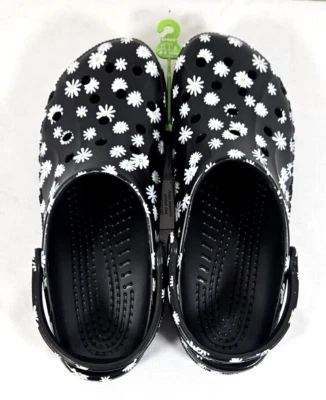 Crocs Men's Size 11 Shoes Baya Clogs Slip On Water Shoes Sandals Daisy Design