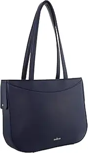[Milleni] Ladies Vegan Leather Fashion Shoulder Tote Bag in Navy