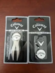 Brand New Callaway Divot Repair Tool & Hat Clip & Ball Marker
