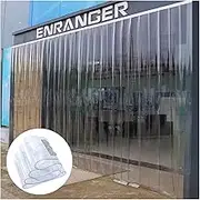 Freezer Room PVC Strip Curtain Transparent PVC Strip Door PVC Plastic Vinyl Strip Curtain Used As Door Curtains, Wall Curtains, and Room Partitions Easy Installation