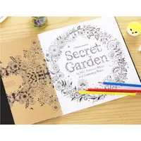 在飛比找蝦皮購物優惠-【卡兒喵雜貨】著色本-96頁Secret Garden 祕密