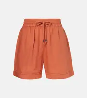 [Brunello Cucinelli] Brunello Cucinelli Linen and cotton Bermuda shorts AU 18 orange
