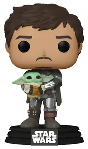 Pop! Funko Figurine Star Wars Mandalorian Mandalorian w/Grogu #461 Vinyl Toy