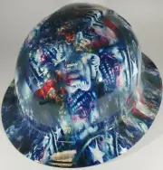 New Full Brim Hard Hat Custom Hydro Dipped UNCLE SAM. Free Shipping