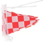 Amosfun Racing Decor Flags Mini Checkered Flags on Sticks Party Decorations Race Car Themed Party Favors Lightweight