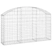 Arched Gabion Basket 150x30x80/100cm Galvanised Iron Fence Wire Wall Cage