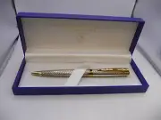 Waterman Vintage L'Etalon Sterling Silver Ball Pen-gold trim-new old stock