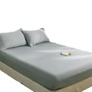Catzon Cotton Sheets Mattress Dustproof Protective Cover Fabric Bedding-BlueSoot