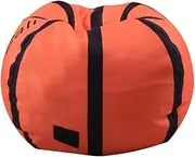Stuffed Animal Storage Bean Bag Chair Cover For Kids Soccer Zipper Beanbag Chair Cover For Organizing Toddler And Kids' Rooms Plush Toys Sports Ball Bean Bag Chair Portable Box Container Home(Basketba