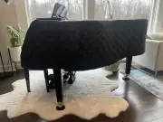 New Piano Cover for Yamaha GB1k- Quilted Black Nylon with Side Splits
