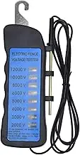 Electric Fence Voltage Tester, 12KV Neon Fault Finder 8 Neon Indicator Lights, Waterproof Fence Tester for Farms