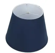 11 in. Top Diameter x 17 in. Bottom Diameter x 13 in. Slant Linen Navy Blue..