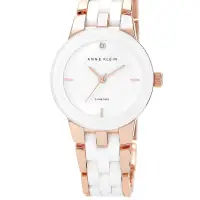 在飛比找蝦皮購物優惠-全新美國Anne Klein 女錶 玫瑰金 陶瓷錶面錶帶