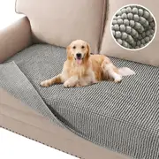 Plush Chenille Dog Bed Cover Thick Soft Sofa Cover for Cushion Couch Anti Slip Couch Cover Water Resistant Furniture Protector for Dog, Pet, Cat,Dove