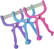 FOYTOKI 3PCS Facial Hair Epilators Portable Painless Face Hair Removal Tool for Men Women Premium Spring Design for Smooth Skin for Forehead Cheeks Upper Lip Chin Random Color