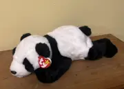 TY Beanie Buddy - PEKING the Panda Bear (14 inch) - MWMTs Stuffed Animal Toy