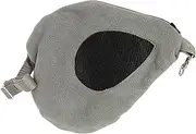 Fonowx Hamster Travel Carrier Shoulder Bag Scratch Resistant Portable Outgoing Bag Holder for Chipmunk Sugar Glider Outdoor Use, Grey