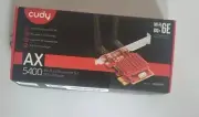 Cudy AX5400 Wireless WiFi 6 WiFi 6E PCIe Card for PC, Bluetooth 5.2, AX210, 2402