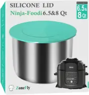 Silicone Lid Fits Ninja Foodi - 8 Quart & 6.5 Quart Inner Pot Cover for Ninja Fo