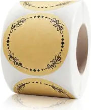 2" Canning Labels for Jars & Lids, 500 Labels per Roll, 4 Different Wreath Desig