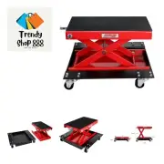 Wide Motorcycle Scissor Jack with Dolly - 1100 lbs.